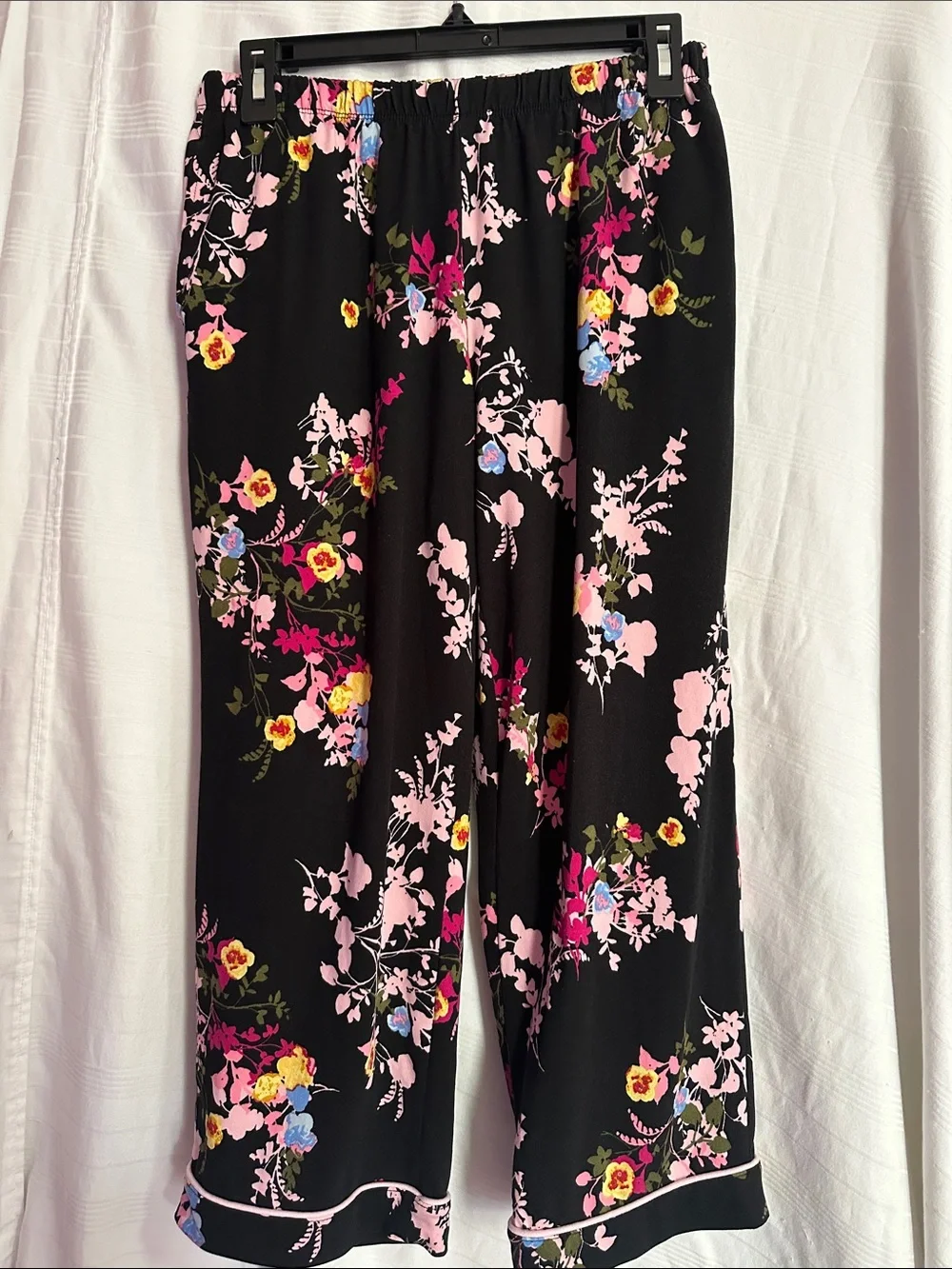 2 X $10 Women's Floral Black Pajama Pants - Comfortable Sleepwear